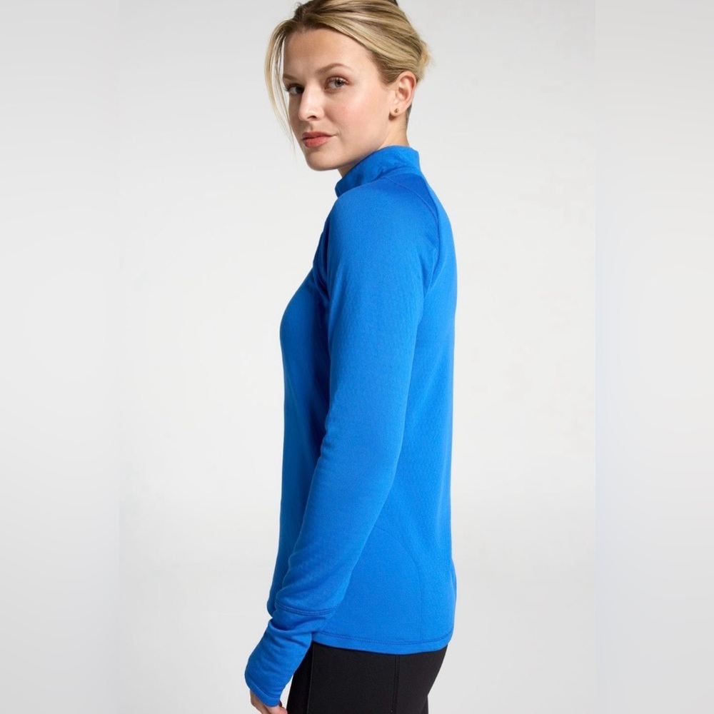 DSG Women's Run Grid 1/4 Zip Jacket Blue Long Sleeve - Picture 5 of 7